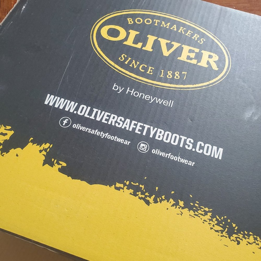 NWT steel toe black boots by Oliver size 12